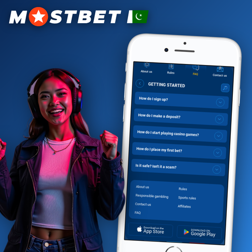 Mostbet app download for Android and iOS on a smartphone in Pakistan