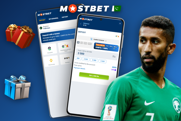 Hand holding smartphone showing how to deposit money in Mostbet via JazzCash cashier