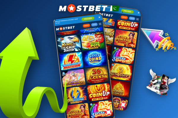 Mostbet online casino slot interface showing highlighted paylines and RTP volatility panel