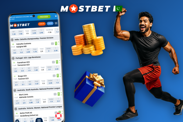 Mostbet Pakistan wallet icon surrounded by PKR and multi-currency symbols in gold and purple