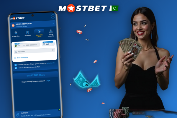 Mostbet account confirmation dashboard with promo code applied and first deposit prompt